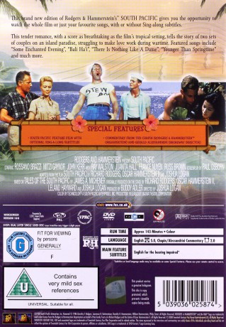 South Pacific (Południowy Pacyfik) [DVD]