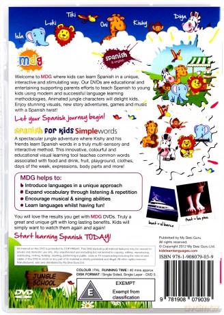 Spanish For Kids Simple Words [DVD]
