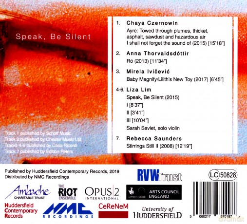 Riot Ensemble: Speak. Be Silent [CD]