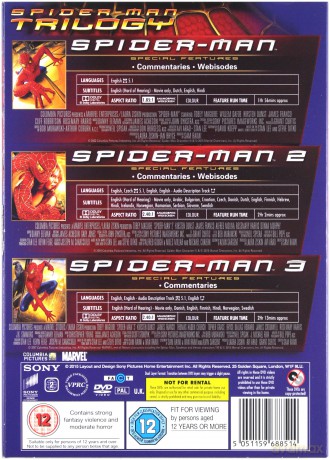 Spider-Man 1-3 [3DVD]