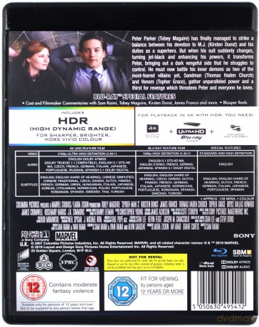 Spider-Man 3 [Blu-Ray 4K]+[Blu-Ray]