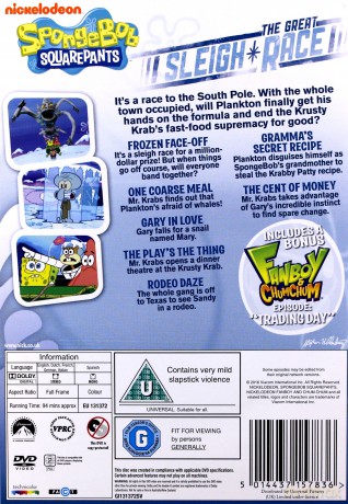 Spongebob Squarepants The Great Sleigh Race [DVD]