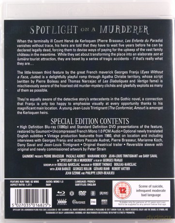Spotlight On A Murderer (Światła na mordercę) [Blu-Ray]+[DVD]