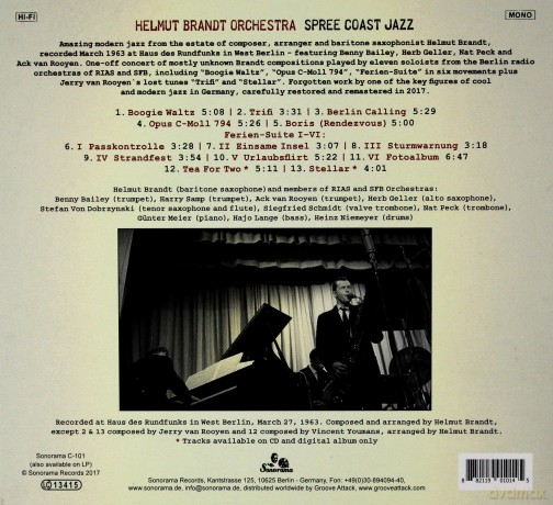 Helmut Brandt Orchestra: Spree Coast Jazz [CD]