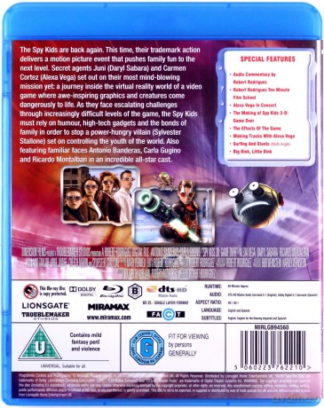 Spy Kids 3 Game Over (Mali agenci 3D: Trójwymiarowy odjazd) [Blu-Ray]