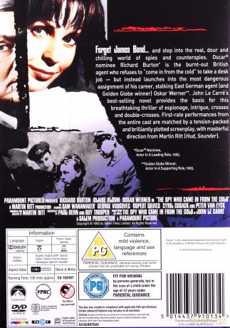 Spy Who Came In From The Cold [DVD]