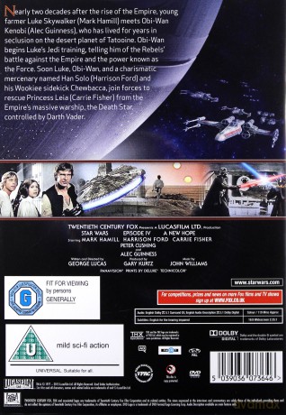 Star Wars Episode Iv A New Hope [DVD]
