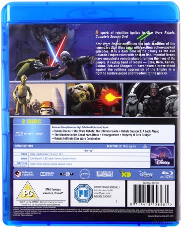 Star Wars Rebels Season 1 [2xBlu-Ray]