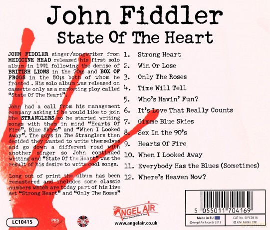 John Fiddler: State Of The Heart [CD]