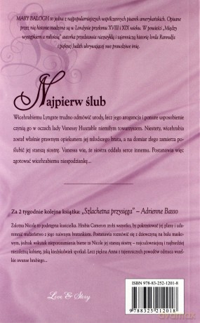 Romans historyczny 41: Najpierw ślub - Mary Balogh [książka]