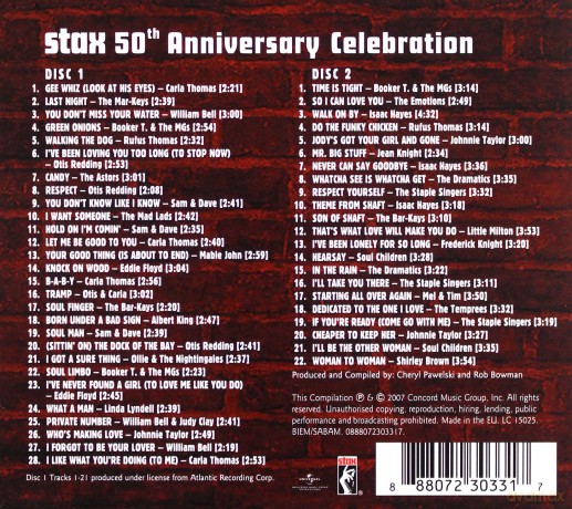 Stax 50th Anniversary Celebration [2CD]