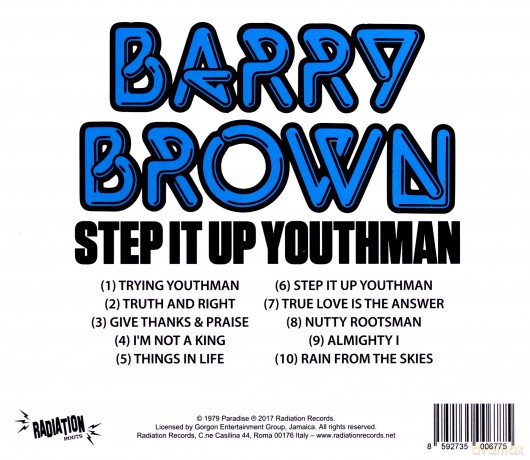 Barry Brown: Step It Up Youthman [CD]