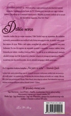 Romans historyczny 55: Dzikie serce - Johanna Lindsey [książka]