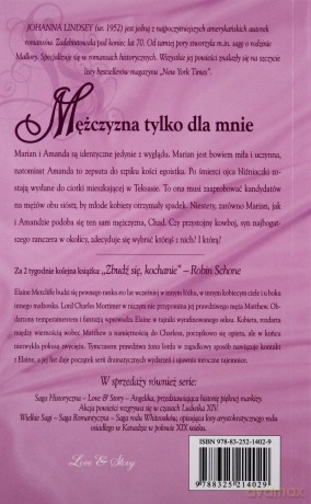Romans historyczny 57: Mężczyzna tylko dla mnie - Johanna Lindsey [książka]
