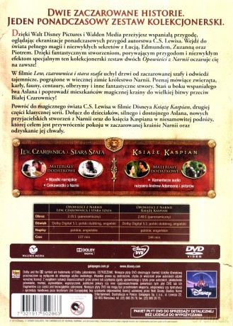 Opowieści z Narnii: Lew, czarownica i stara szafa / Książę Kaspian (Disney) [BOX] [2DVD]