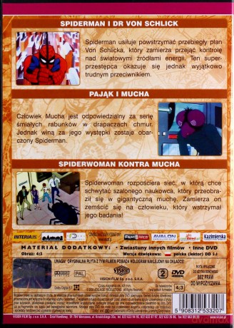 Spider-Man Kolekcja: Czerwona Czaszka / Mocarny THOR 2 / Niesamowity HULK / Doktor Doom / Mucha / Sęp / Pakiet [6DVD]