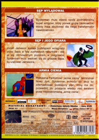 Spider-Man Kolekcja: Czerwona Czaszka / Mocarny THOR 2 / Niesamowity HULK / Doktor Doom / Mucha / Sęp / Pakiet [6DVD]