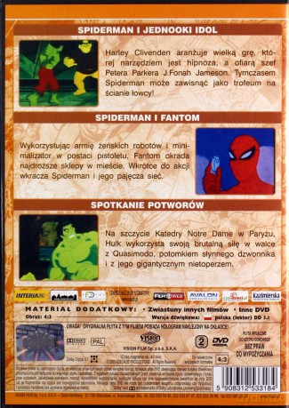 Spider-Man Kolekcja: Czerwona Czaszka / Mocarny THOR 2 / Niesamowity HULK / Doktor Doom / Mucha / Sęp / Pakiet [6DVD]