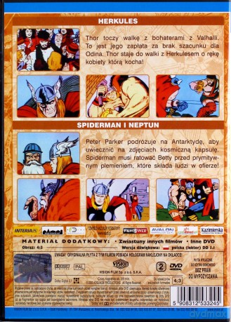 Spider-Man Kolekcja: Czerwona Czaszka / Mocarny THOR 2 / Niesamowity HULK / Doktor Doom / Mucha / Sęp / Pakiet [6DVD]