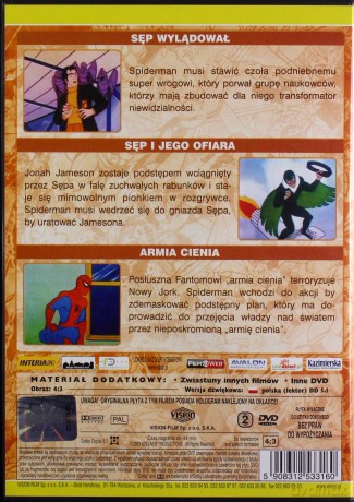 Spider-Man Kolekcja: Czerwona Czaszka / Mocarny THOR 2 / Niesamowity HULK / Doktor Doom / Mucha / Sęp / Pakiet [6DVD]