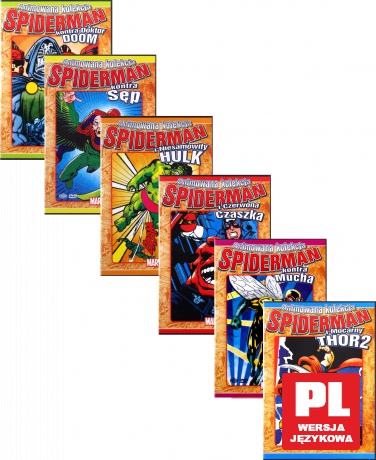 Spider-Man Kolekcja: Czerwona Czaszka / Mocarny THOR 2 / Niesamowity HULK / Doktor Doom / Mucha / Sęp / Pakiet [6DVD]