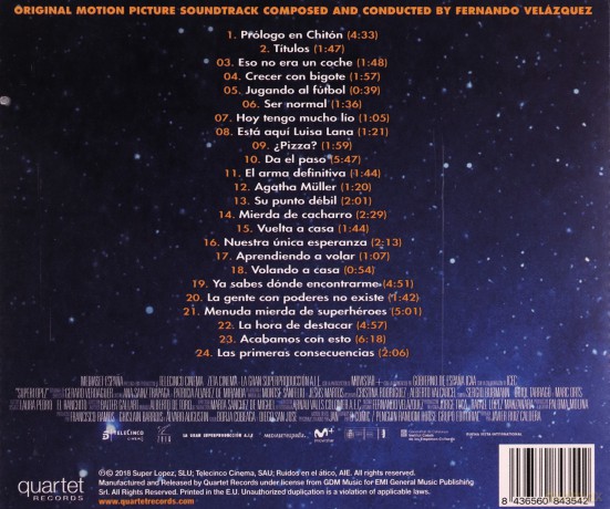 Super Lopez (Fernando Velazquez) [CD]