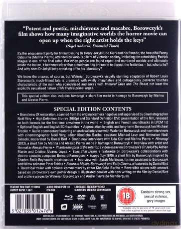 The Strange Case Of Dr Jekyll And Miss Osbourne (Krew doktora Jekylla) [Blu-Ray]+[DVD]