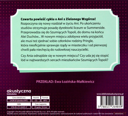 Ania z Szumiących Topoli - Lucy Maud Montgomery [AUDIOBOOK]