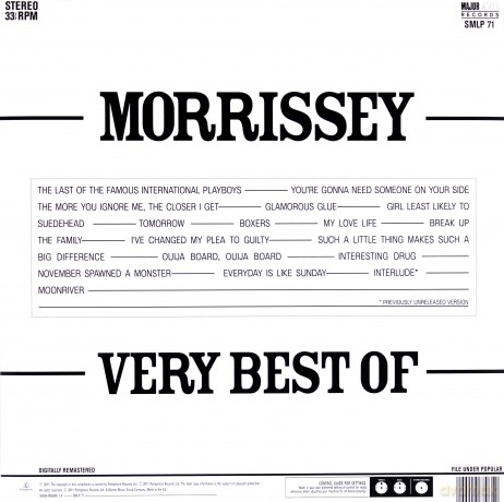Morrissey:  The Very Best Of - Limited [2xWinyl]