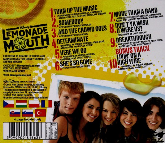 Lemonade Mouth soundtrack (EE Version) (Lemoniada Gada) [CD]