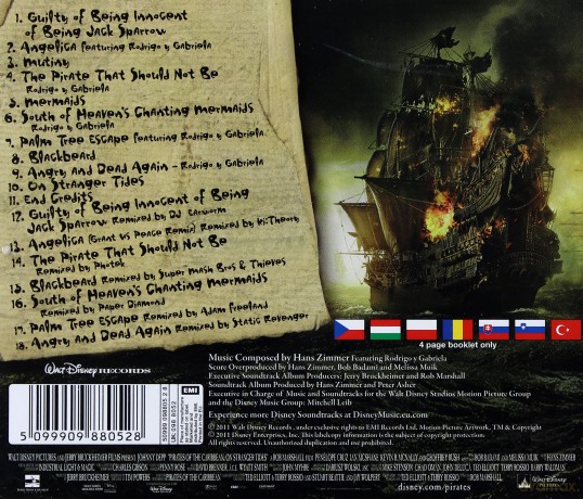 Pirates Of The Caribbean 4: On Stranger Tides soundtrack (Piraci z Karaibów: Na Nieznanych Wodach) (EE Version) [CD]