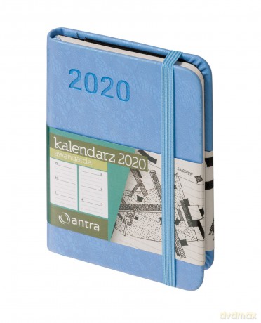Kalendarz 2020 awangarda A7 kalendarz jasnoniebieski [KALENDARZ]