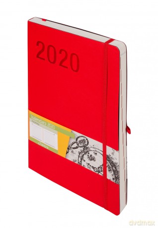 Kalendarz 2020 impresja B5 czerwony [KALENDARZ]