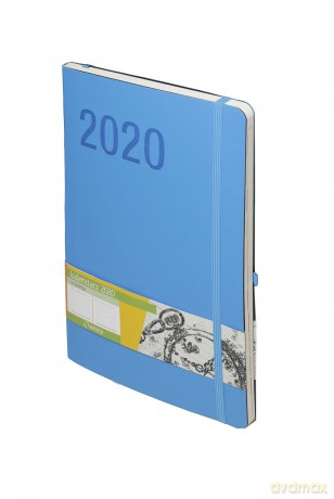 Kalendarz 2020 impresja B5 niebieski [KALENDARZ]