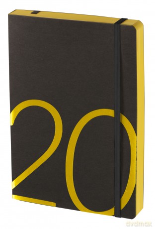 Kalendarz 2020 kraft A5 czarny/żółty [KALENDARZ]