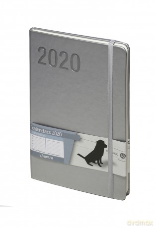 Kalendarz 2020 minimalizm A5 srebrny [KALENDARZ]