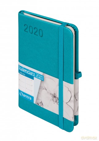 Kalendarz 2020 sakura A6 turkusowy [KALENDARZ]