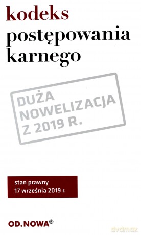 Kodeks postępowania karnego 08. 2019 [KSIĄŻKA]