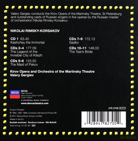 Valery Gergiev: Rimsky-Korsakov Operas (Collectors Editi on) [11CD]