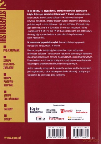 Konstrukcje żelbetowe według eurokodu 2 i norm związanych (Tom 2) - Włodzimierz Starosolski [KSIĄŻKA]