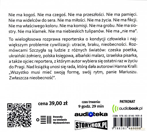 Nie ma - Mariusz Szczygieł [AUDIOBOOK]