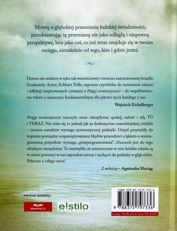 Potęga teraźniejszości. Dziennik - Eckhart Tolle [KSIĄŻKA]