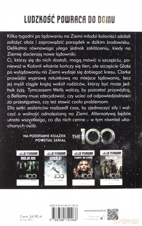 Powrót na Ziemię misja 100 (okładka filmowa) - Kass Morgan [KSIĄŻKA]