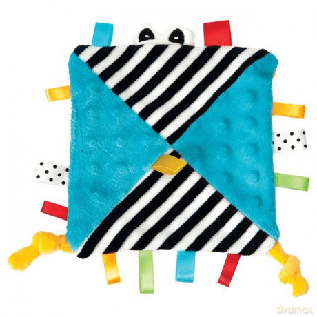 Niebieski Kontrastowy szeleścik przytulanka