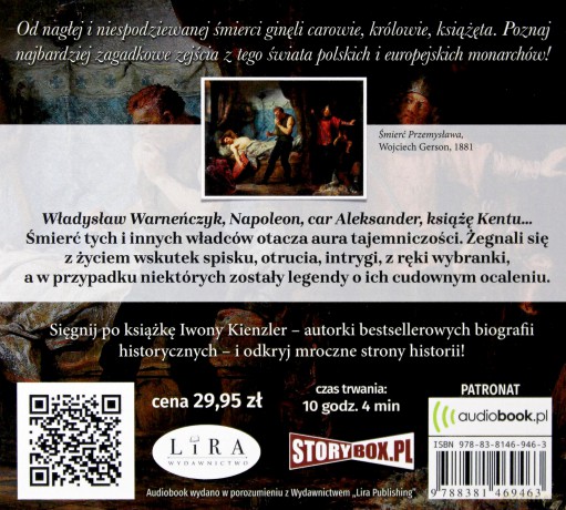 Tajemnicze zgony władców - Iwona Kienzler [AUDIOBOOK]