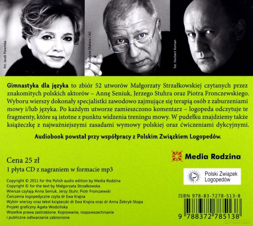 Gimnastyka dla języka (audiobook logopedyczny MP3)  [AUDIOBOOK] [CD]