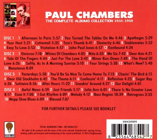 Paul Chambers: The Complete Albums Collection 1956-1960 [4CD]