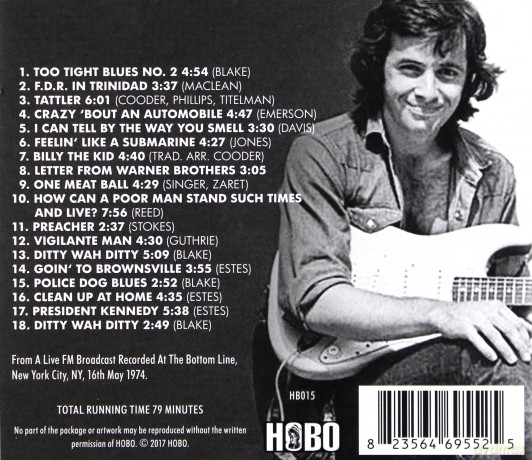 Ry Cooder: The Complete Bottom Line Broadcast 1974 [CD]