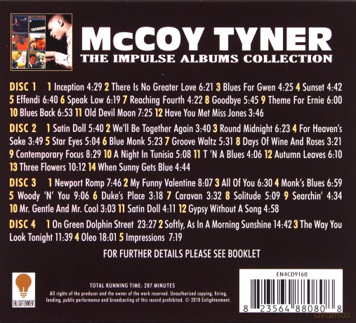 Mccoy Tyner: The Impulse Albums Collection [4CD]