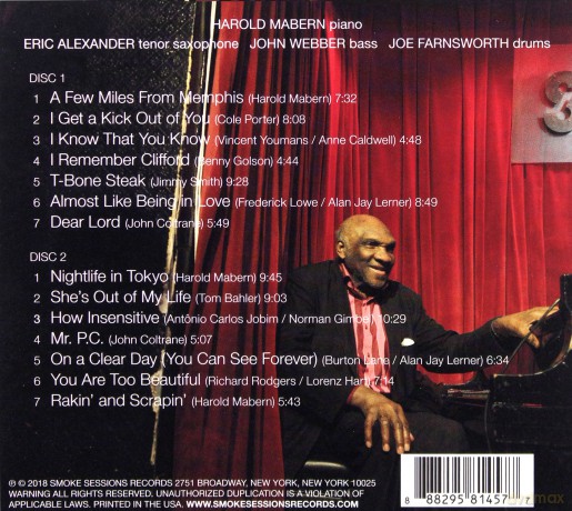 Harold Mabern: The Iron Man-Live At Smoke [CD]